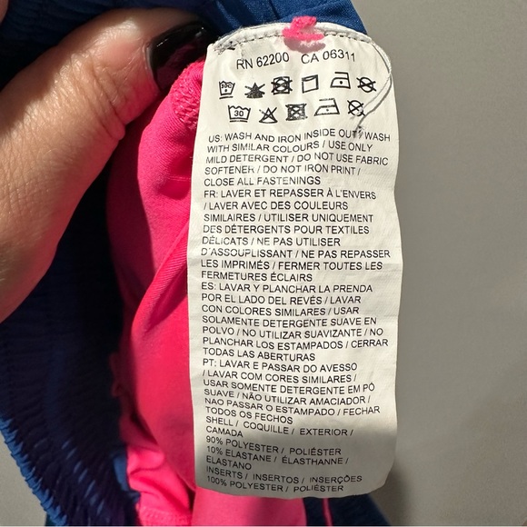Puma The Last Lap 2 in 1 Running Shorts Pink Blue Size Small - Picture 14 of 15